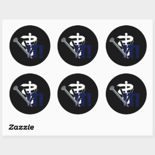 Veterinary Nailed It! Classic Round Sticker