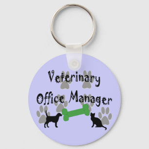 Veterinary  Office Manager Key Ring