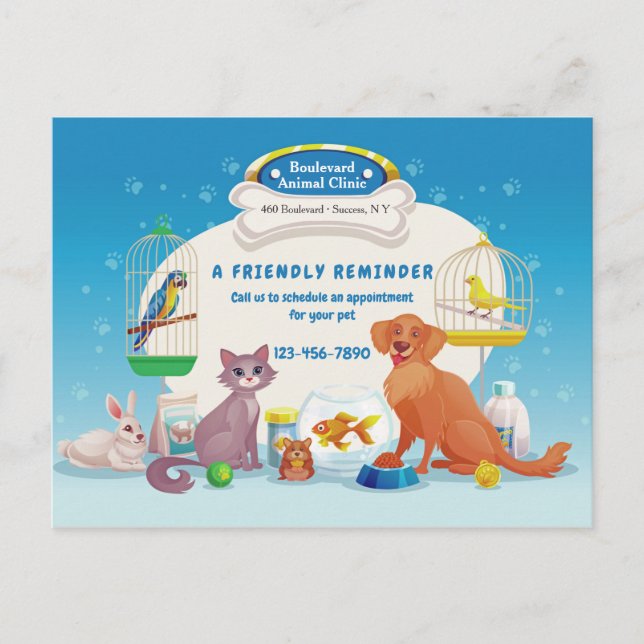 Veterinary Post Cards (Front)