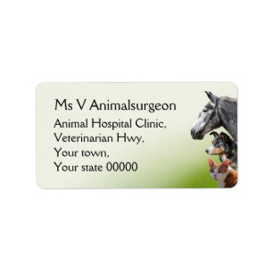 Veterinary Practice Label