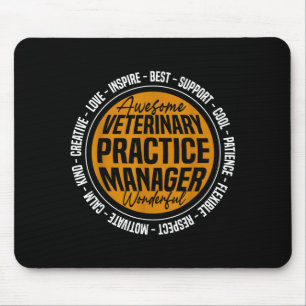 Veterinary Practice Manager Funny Vet Tech Week Mouse Pad