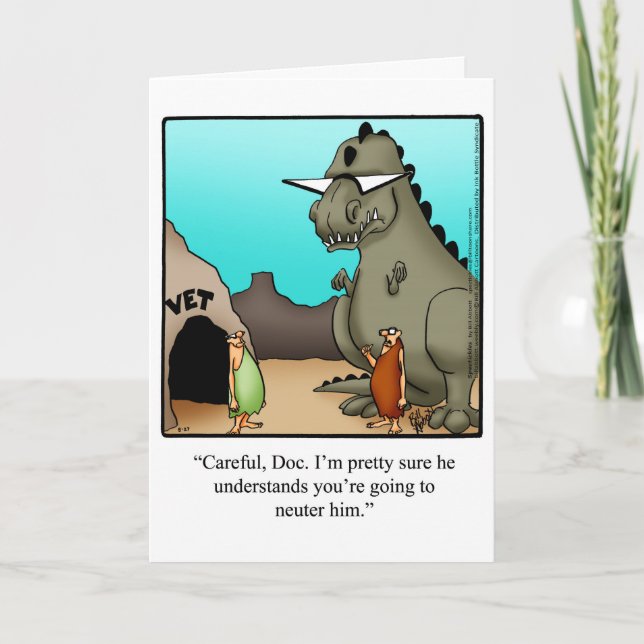 Veterinary School Graduation Greeting Card (Front)