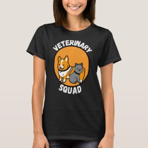 Veterinary Squad Vet Veterinarian Tech Assistant V T-Shirt