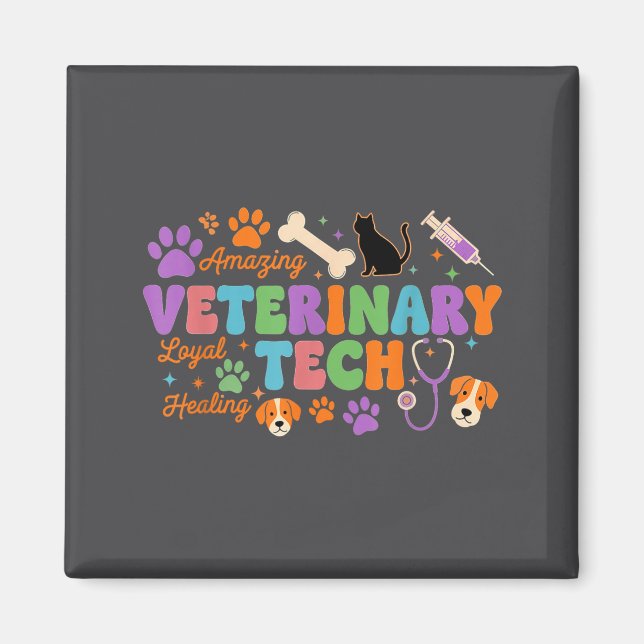 Veterinary Technician - Vet Tech Veterinarian Appr Magnet (Front)
