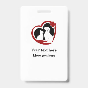Veterinary Theme Staff Name ID Badges