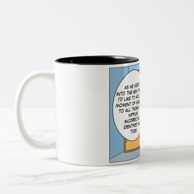 Veterinary Tick Joke Mug (Left)