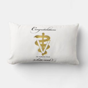 Veterinary White Coat Ceremony Congratulations Lumbar Cushion