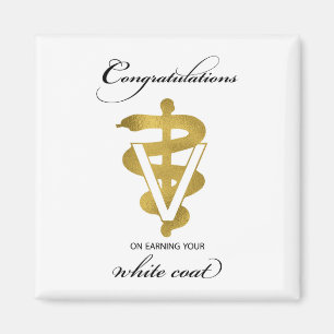 Veterinary White Coat Ceremony Congratulations Magnet