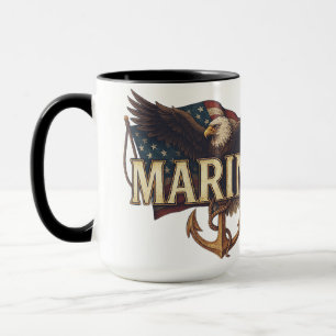 VetGearHQ.com Marine Corps Veteran Logo Emblem Mug