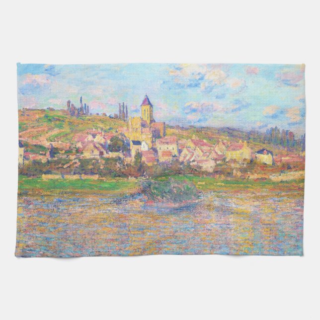 Vetheuil, 1879 Claude Monet Tea Towel (Horizontal)