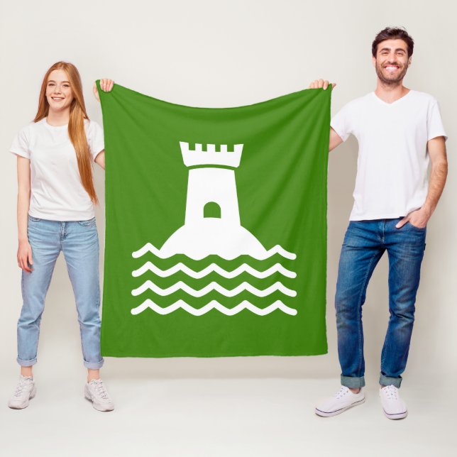 Vetravian Flag - Medium Fleece Blanket (In Situ)