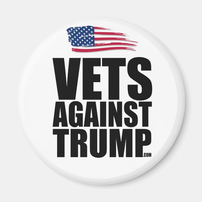 Vets Against Trump Magnet (Front)