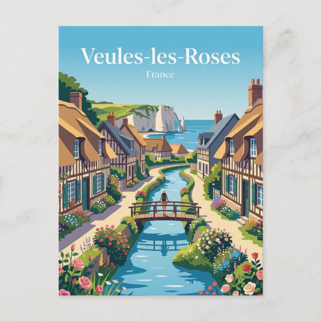 Veules-les-Roses France Postcard (Front)