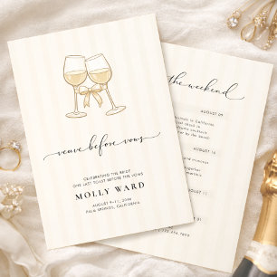 Veuve Before Vows Bachelorette Weekend Invitation
