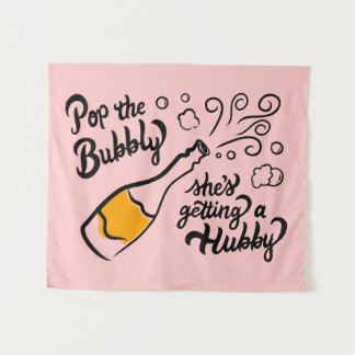 Veuve Before Vows: Champagne Bachelorette Tapestry