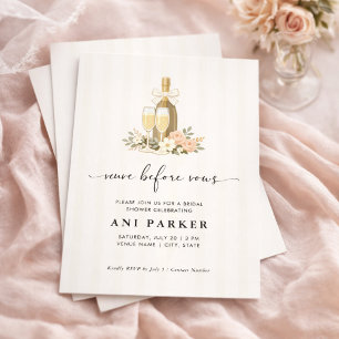 Veuve Before Vows Champagne Bridal Shower  Invitation