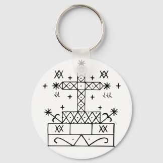 veve for baron samedi key ring