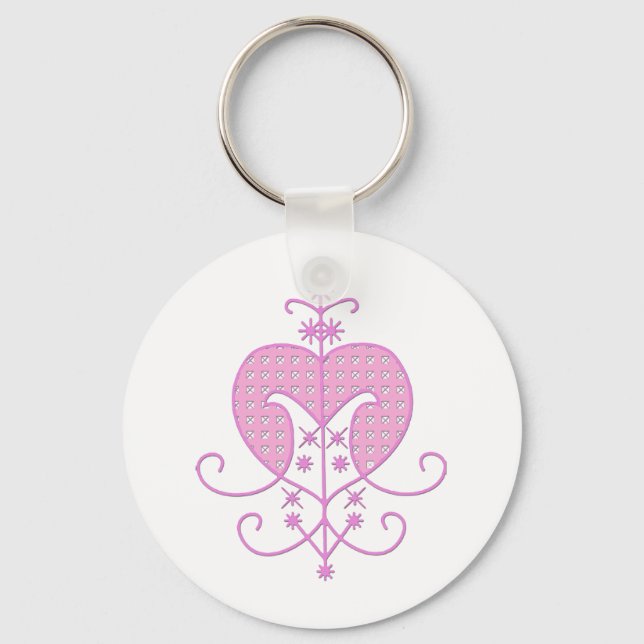 Veve for Erzulie Freda Key Ring (Front)