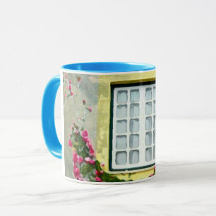 vew to garden mug