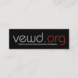 Vewd Media Photographer Card - Skinny