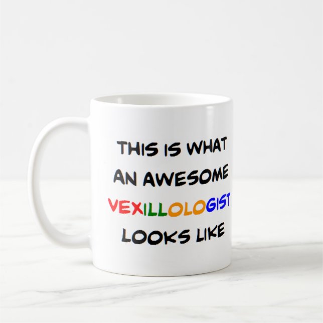 vexillologist, awesome coffee mug (Left)