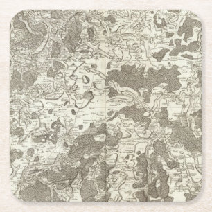 Vezelay, Cosne Square Paper Coaster