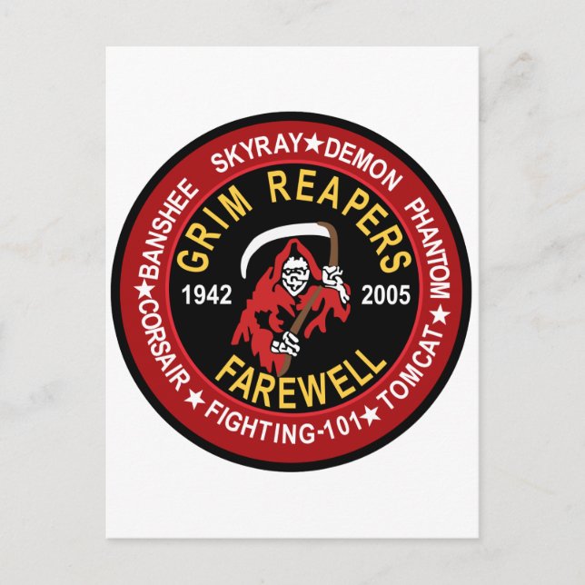 VF-101 Grim Reapers Postcard (Front)