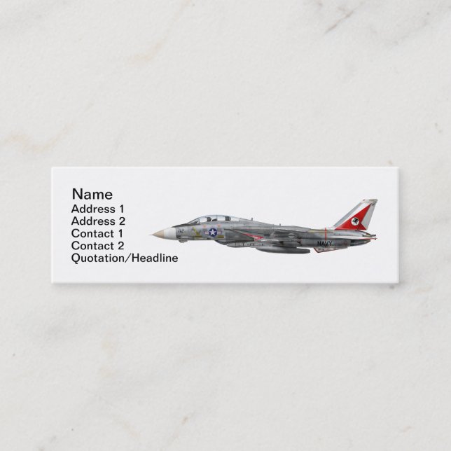 VF-14 Tophatters Business Card (Front)