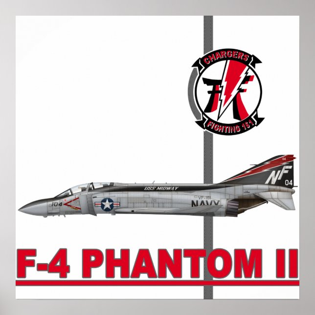 VF-161 Chargers F-4 Phantom Print (Front)