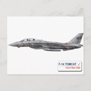 VF-1 Wolfpack F-14 Tomcat Postcard