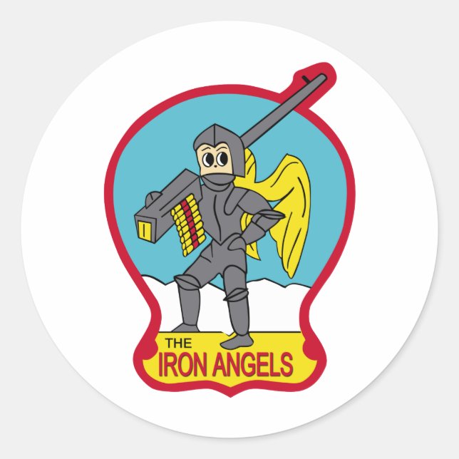 VF-53 Iron Angels Classic Round Sticker (Front)