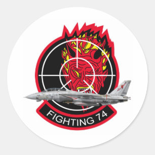 VF-74 Be-Devilers Classic Round Sticker
