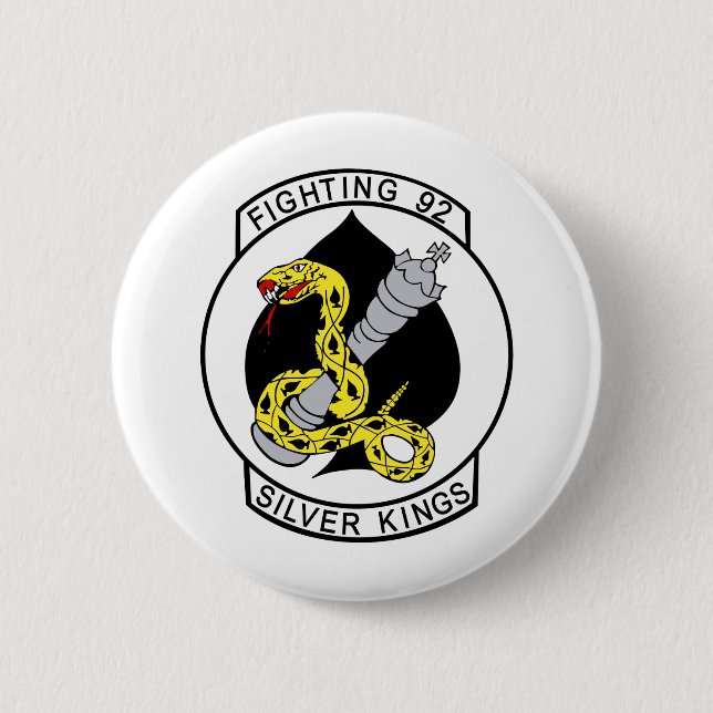 VF-92 Silver Kings 6 Cm Round Badge (Front)
