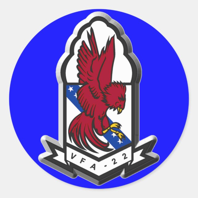 vfa22 classic round sticker (Front)