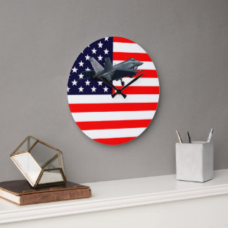 VFA-106 Gladiators F/A-18 Super Hornet US Navy Tri Large Clock