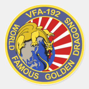 VFA-192 Golden Dragons Classic Round Sticker