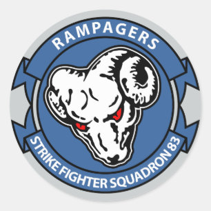 VFA - 83 - Strike Fighter Squadron 83 Classic Round Sticker