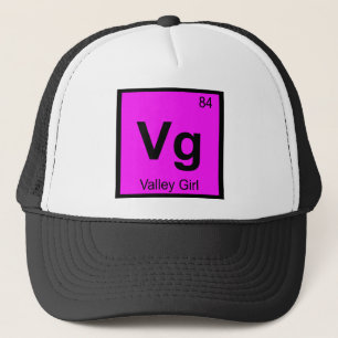Vg - Valley Girl Chemistry Periodic Table Symbol Trucker Hat