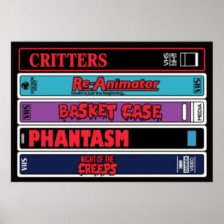 VHS Classic Stack Poster