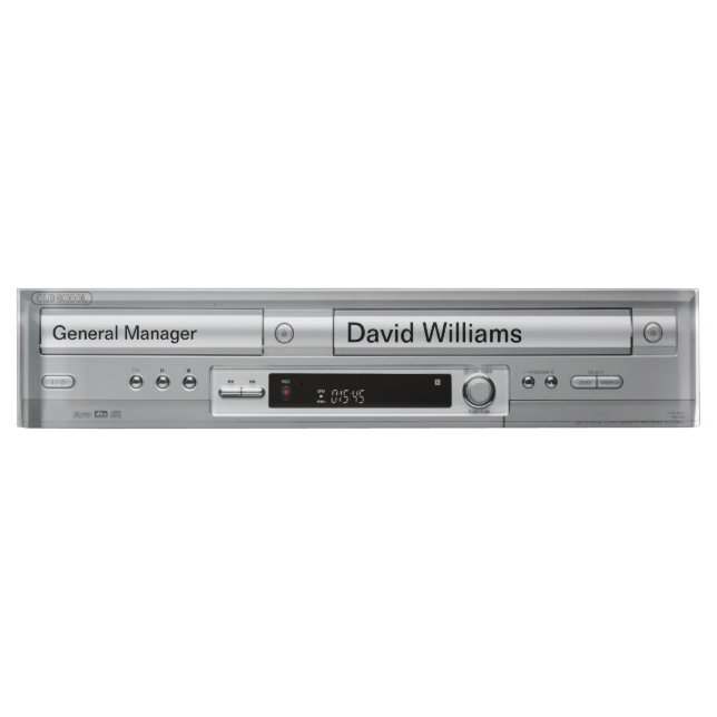 Vhs Dvd Player Faceplate Nameplate (Front)