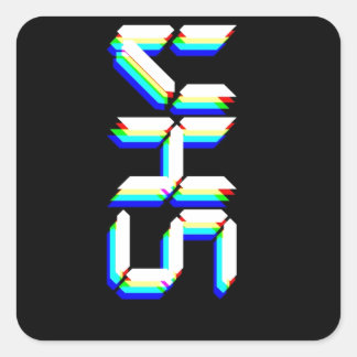 VHS SQUARE STICKER