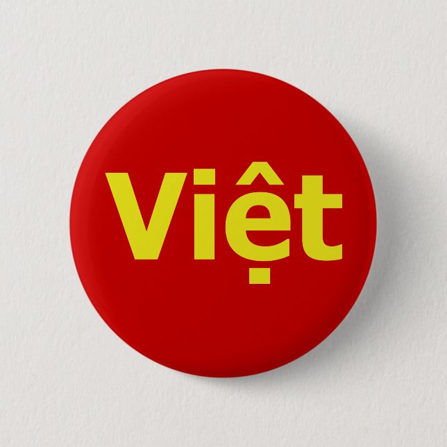 Việt 6 Cm Round Badge (Front)