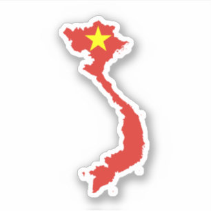 Việt Nam map/flag