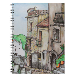 Via Costarella and Monastery Spiral Notebook