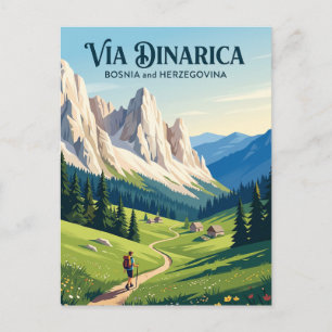 Via Dinarica Trail Bosnia and Herzegovina Postcard