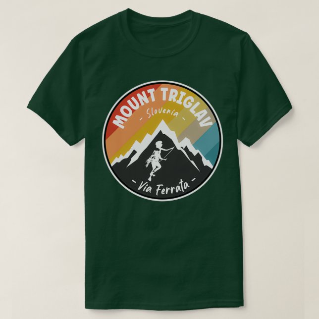 Via Ferrata Mount Triglav Slovenia T-Shirt (Design Front)