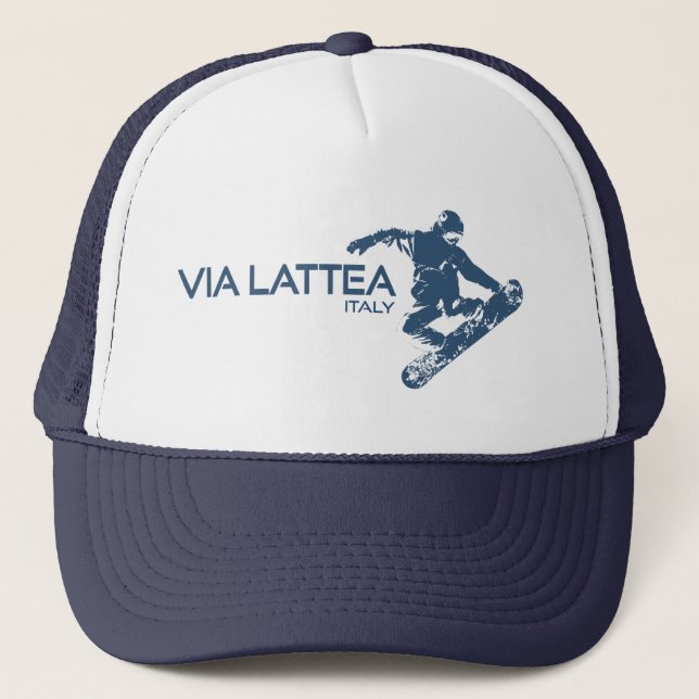 Via Lattea Snowboarder Trucker Hat (Front)