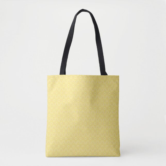Viaduct Abstract Yellow White Watercolor Art Tote Bag (Front)