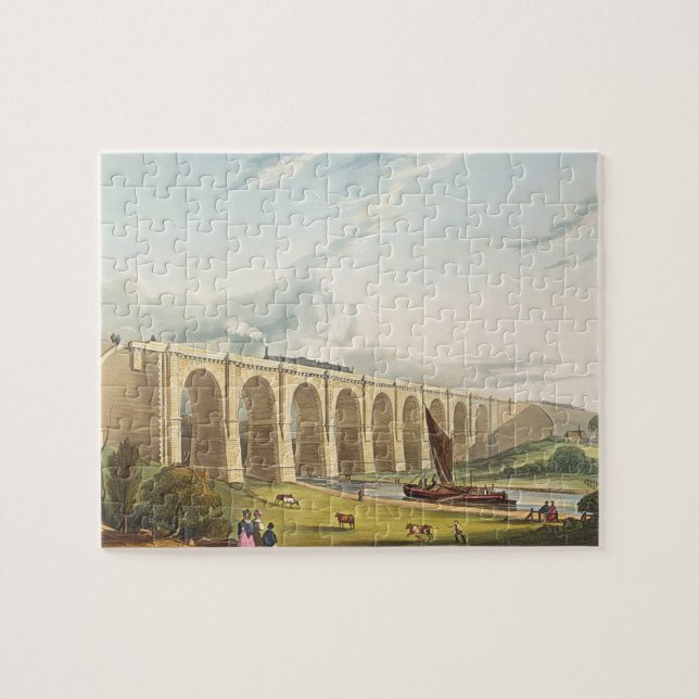 Viaduct across the Sankey Valley, plate 4 from 'Li Jigsaw Puzzle (Horizontal)