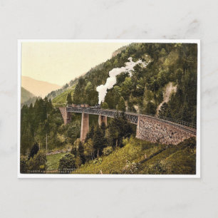 Viaduct and gorge, Hollenthal, Black Forest, Baden Postcard